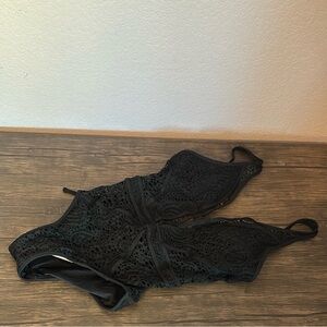 New black lace swimsuit size small